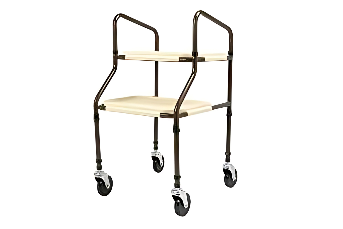 Food tray with wheels